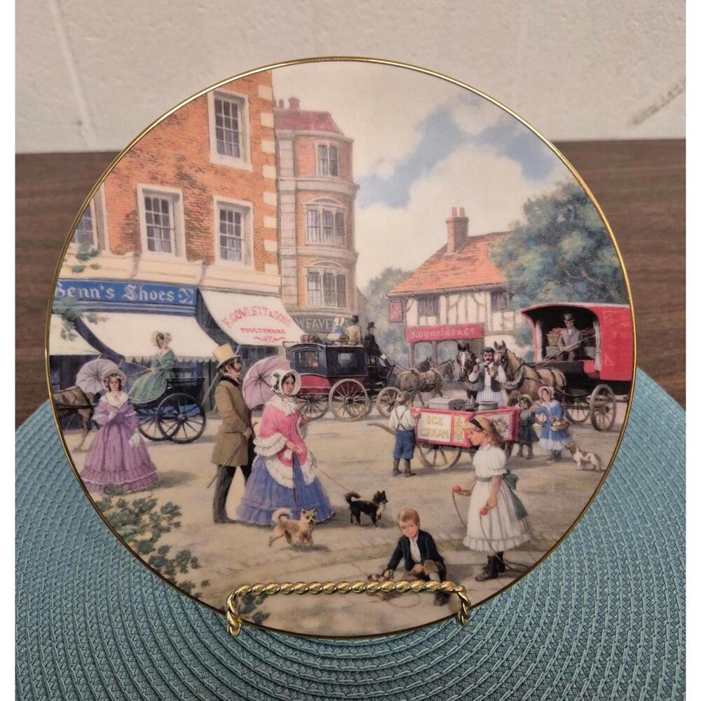 Royal Doulton Victorian Days Collector Plate - The Ice Cream Seller